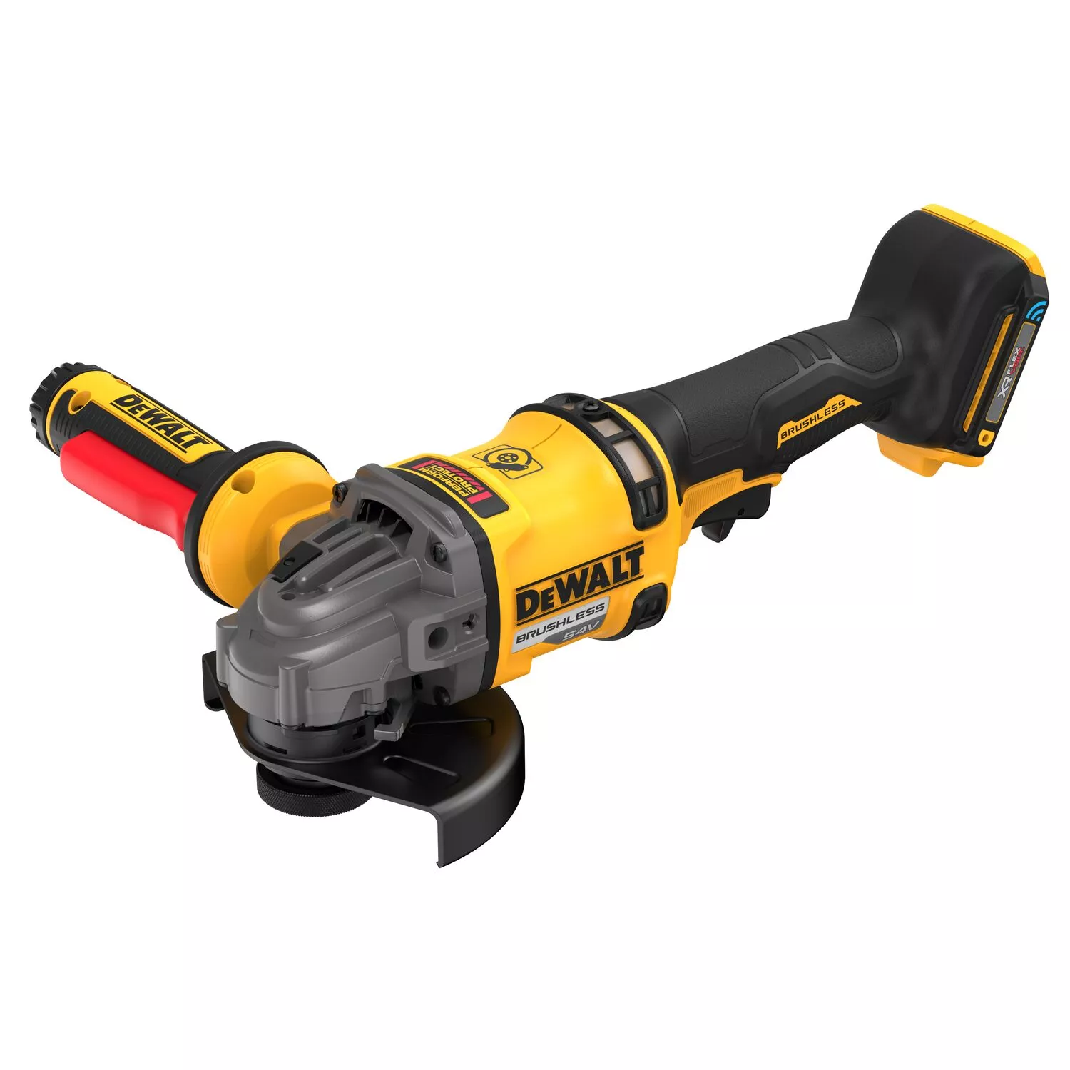 DeWALT DCG418SHDN 54V Li-ion XR FlexVolt Accu Haakse Slijper Body - 125mm - Veiligheidsschakelaaar In Zijhandgreep