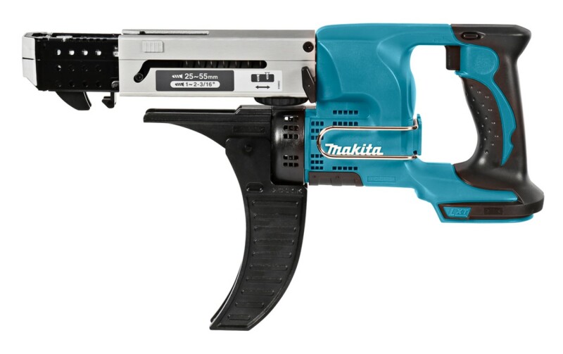 Makita DFR550Y1J 18V Li-Ion Accu Schroefautomaat / Bandschroefmachine Body + (1x 1.5Ah Accu) In Mbox - 25-55mm - Detailed view of the product