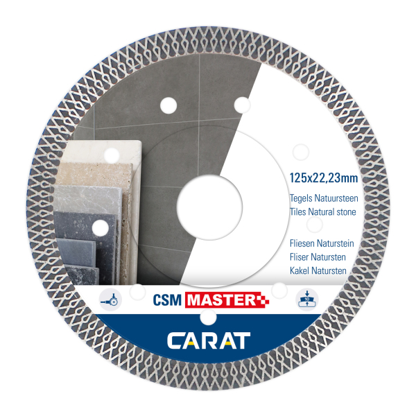 Carat CSMM125300 Diamantzaagblad Voor Droogzagen - 125x22,23x1mm - Tegels/Natuursteen