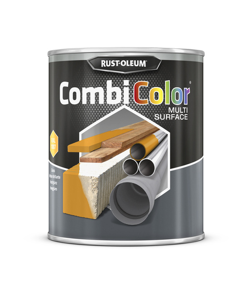 rust-oleum combicolor multi-surface hoogglans ral 1007 veiligheidsgeel 0.75 ltr