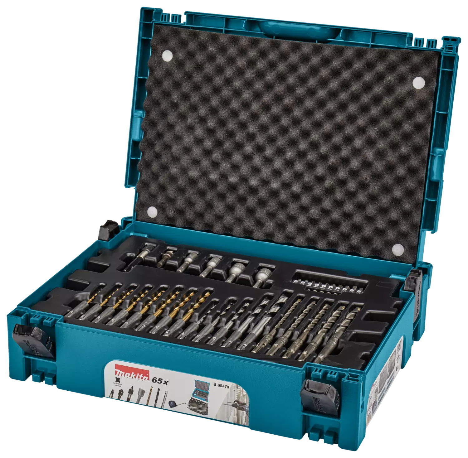 Makita B-69478 65-delige Boor-/schroefbitset In Mbox - SDS-Plus thumbnail 3