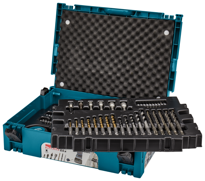 Makita B-69478 65-delige Boor-/schroefbitset In Mbox - SDS-Plus - Detailed view of the product