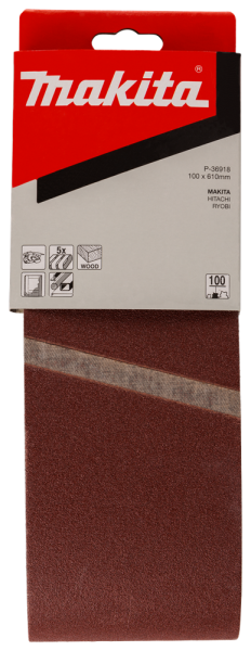 Makita P-36918 Schuurband - K100 - 100 X 610mm (5st) - Detailed view of the product