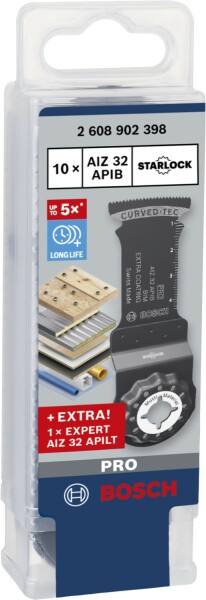 Bosch 2608902398 10-delige BIM Hout En Metaal Inzaagblad + 1X Expert Multi Material Zaagblad - Detailed view of the product