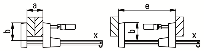 Bessey UK60 UniKlamp Lijmklem - 600 X 80mm - Detailed view of the product