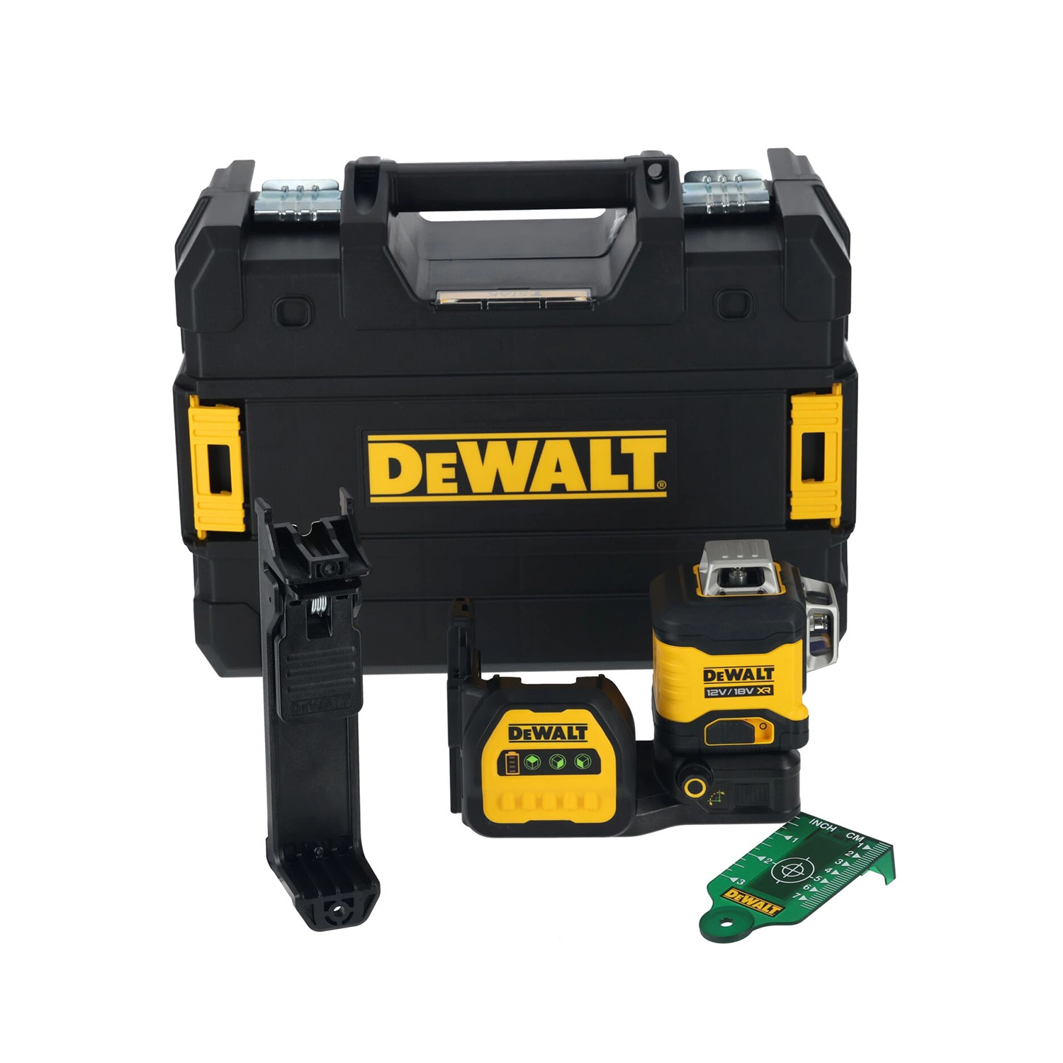 DeWALT DCE089NG18-XJ 12V/18V Kruislijnlaser In Koffer - 3x 360° - Groen - 70m - IP54