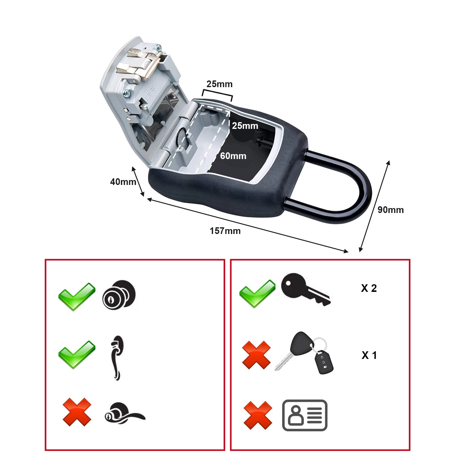 Master Sluitelkluis Lock Medium Select Access® Sleutelbox + Handgreep
