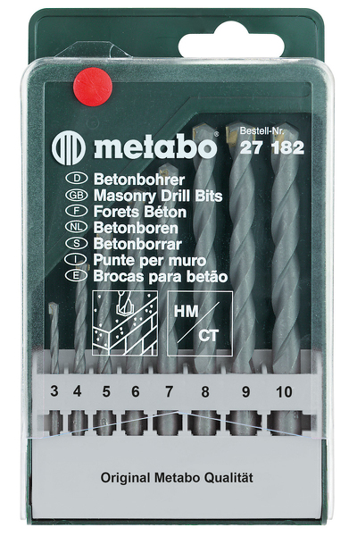 Metabo 627182000 8 Delige Betonboren Set In Cassette