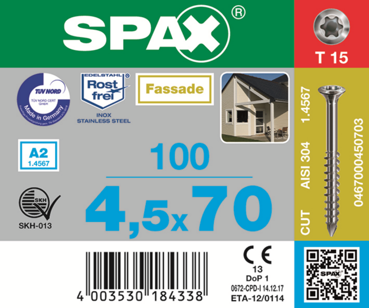 SPAX 5000009192259 Bit T-STAR Plus T25 - Blister Met 5 Stuks - Detailed view of the product