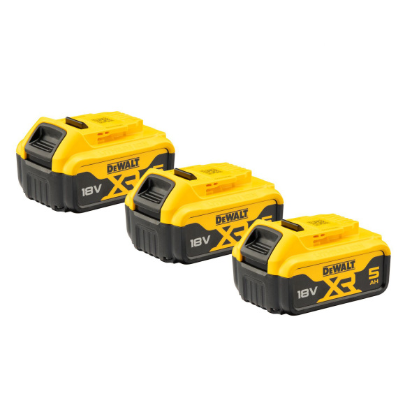 DeWALT DCB1104P3 18V Li-ion XR Accu Starterset (3x 5.0Ah) + Lader - Detailed view of the product