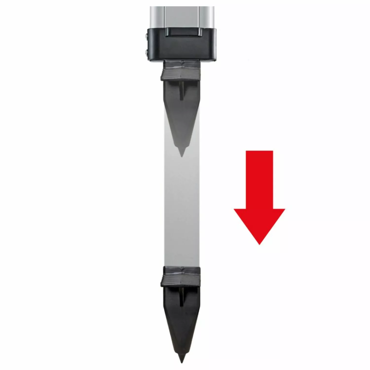 Laserliner Alu-licht-statief Aluminium Statief Met Gefreesd Steunvlak - 5/8"- 95-165cm thumbnail 2