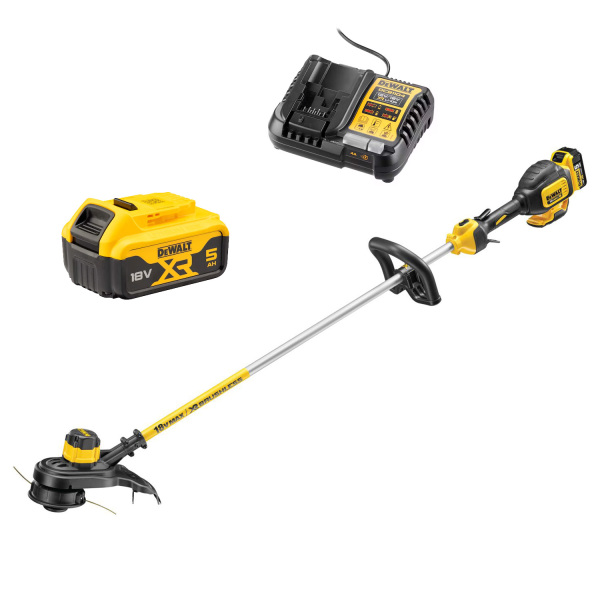 DeWALT DCM561P1 18V Li-Ion Accu Grastrimmer Set (1x 5,0Ah Accu) - Koolborstelloos - 33cm