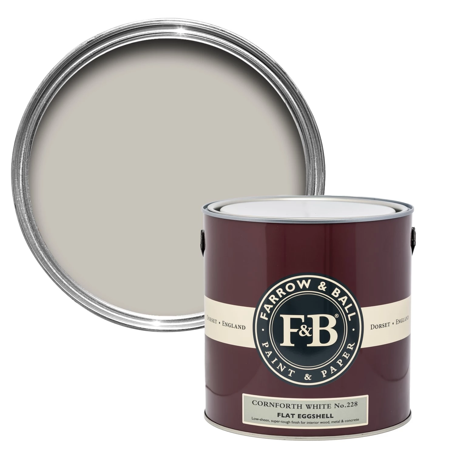 Farrow&Ball Flat Eggshell Cornforth White No.228 - 2,5L