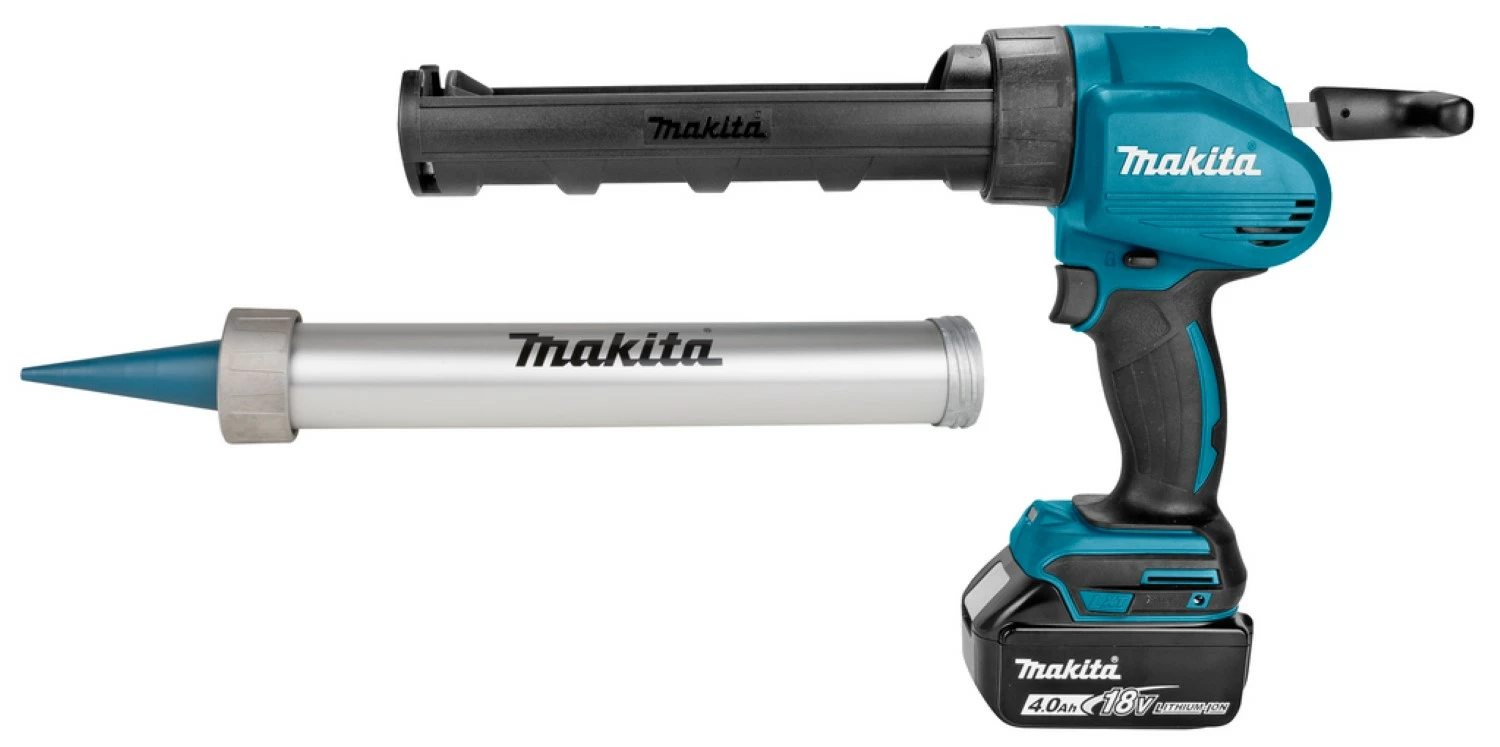 Makita DCG180RMX 18V Li-Ion Accu lijm- en kitspuit set (1x 4.0Ah accu) incl. kokerhouder- en worsthouder in koffer