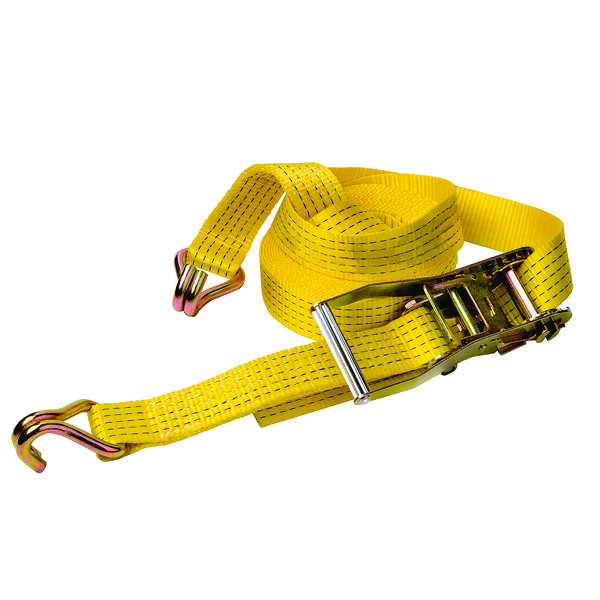 Delta DELTASLING Sjorband Met Ratel - 50 Mm X 7 Meter - 2500 DaN - Geel