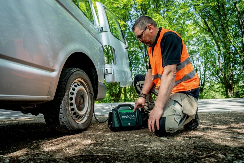 Metabo AK 18 MULTI 18V Li-ion Accu Compressor Body - 11 Bar - Detailed view of the product
