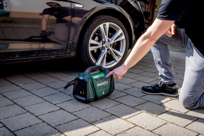 Metabo AK 18 MULTI 18V Li-ion Accu Compressor Body - 11 Bar - Detailed view of the product