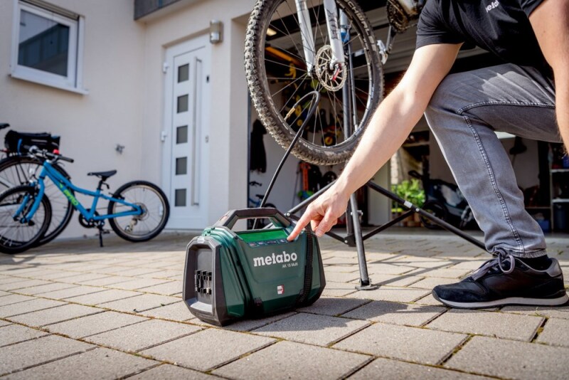 Metabo AK 18 MULTI 18V Li-ion Accu Compressor Body - 11 Bar - Detailed view of the product