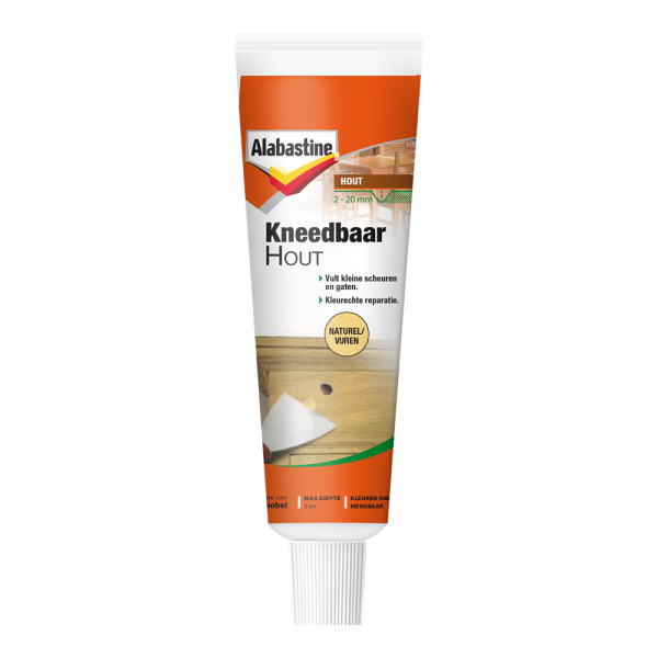 Alabastine Kneedbaar Hout - Pasta - Naturel/Vuren - 75g