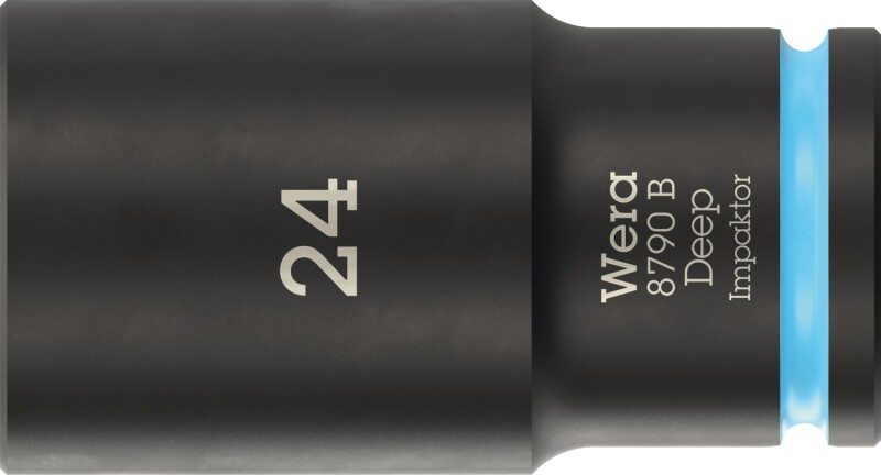 Wera 05005563001 8790 B Impaktor Deep Lange Krachtdop - 3/8"- Zeskant - 24 X 63 Mm