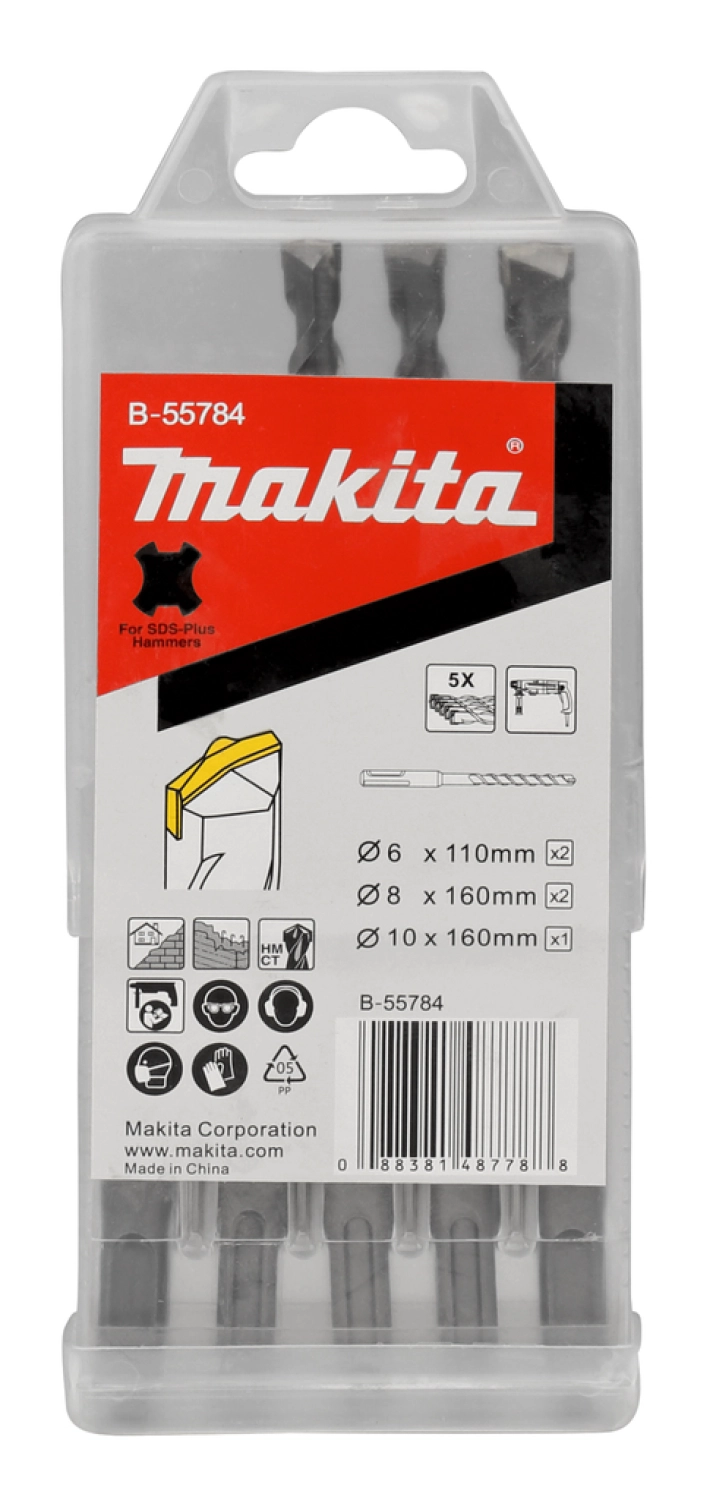 Makita B-55784 5-delig SDS-Plus Borenset