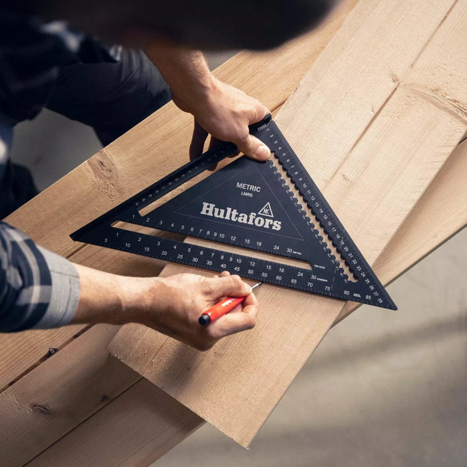 Hultafors LMRS Metric Rafter Square Meetdriehoek - 30 Cm thumbnail 4