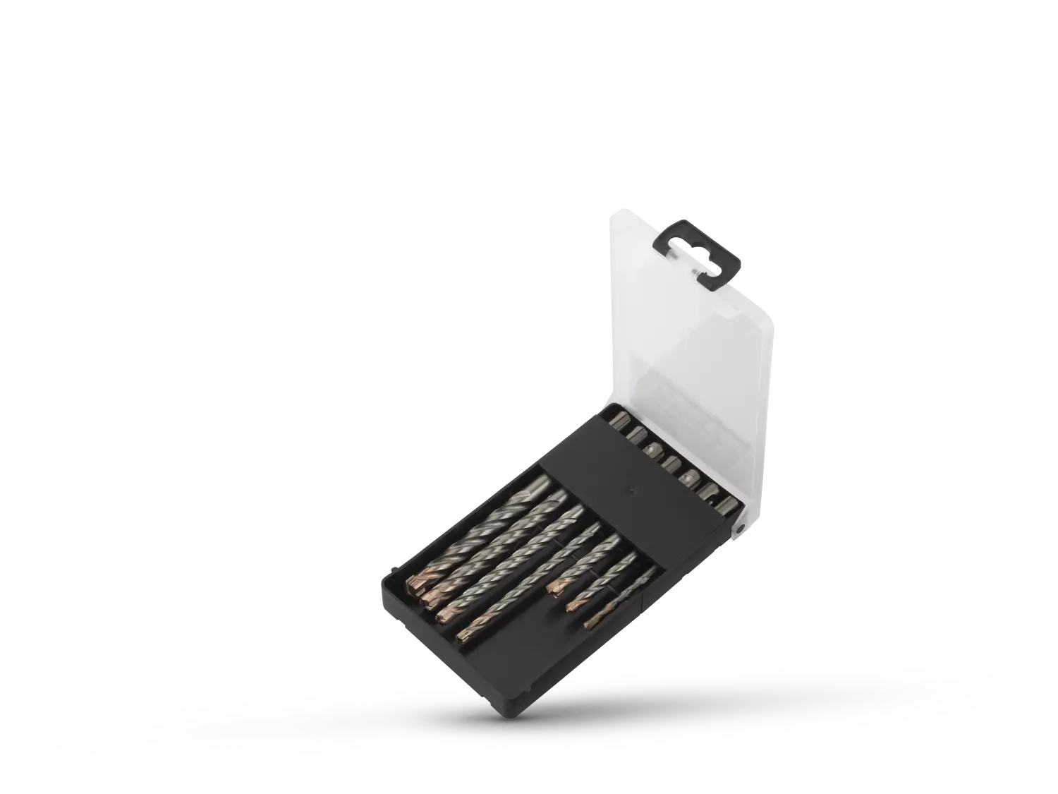 Fit-to-Fix 009-KA070077 7-delige Uni SDS-Plus Premium Hamerborenset - 2/4-snijder - Staal - 5-6-8x110mm + 6-8-10-12x160mm