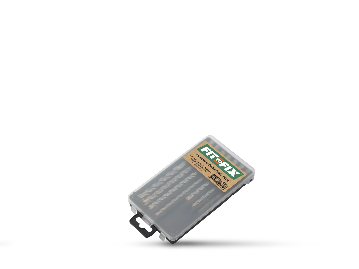 Fit-to-Fix 009-KA070077 7-delige Uni SDS-Plus Premium Hamerborenset - 2/4-snijder - Staal - 5-6-8x110mm + 6-8-10-12x160mm thumbnail 4