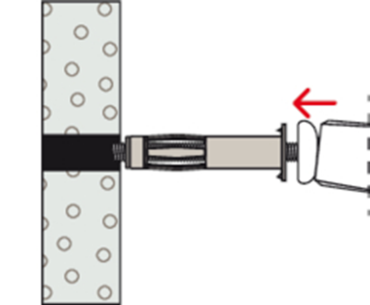 Fischer 519775 HM Hollewandplug 5 X 65 S - M5 - Voor Plaatdikte 12-26mm (50st) - Detailed view of the product