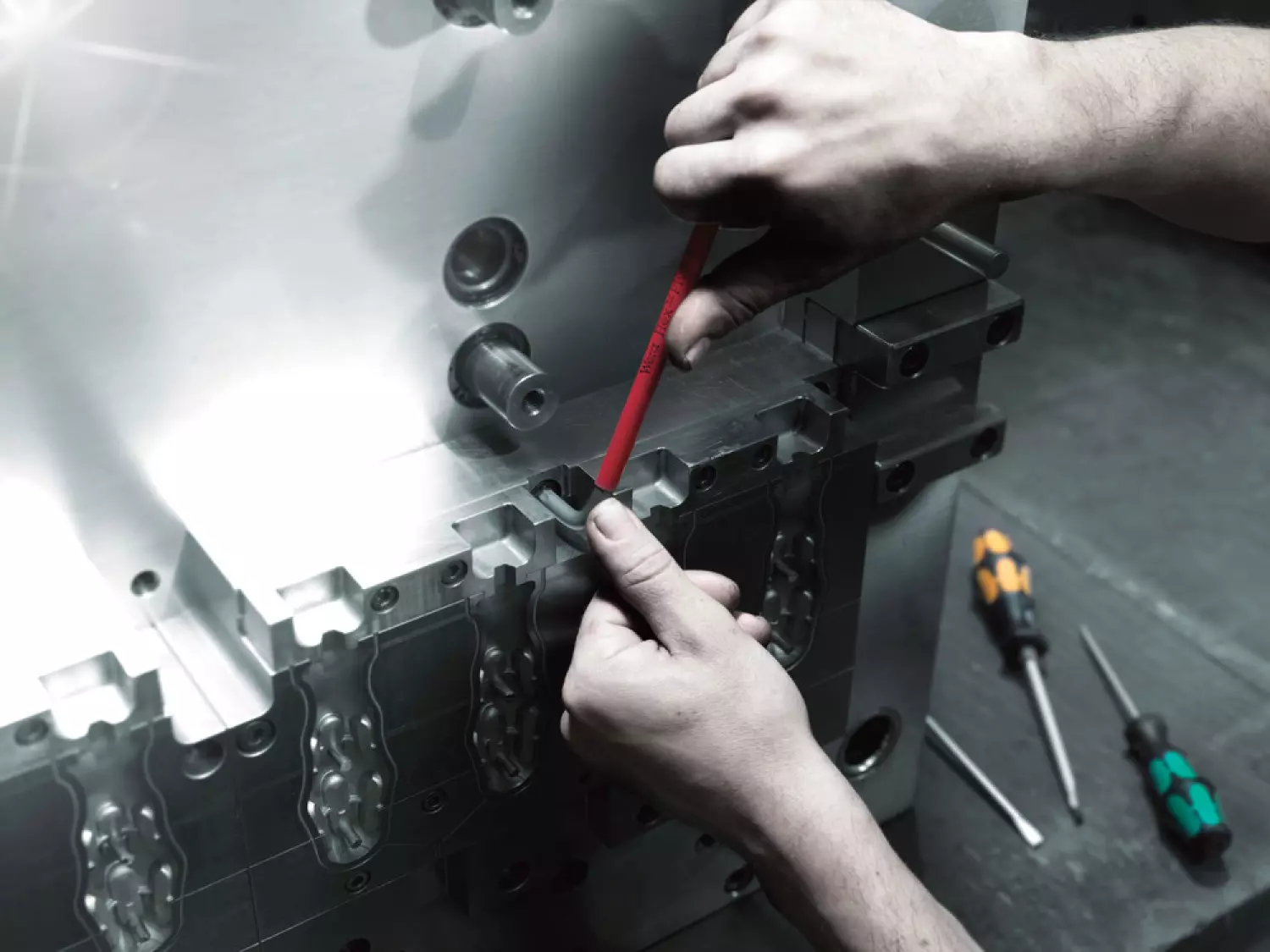 Wera 05022641001 9-delig 950/9 Hex-Plus Multicolour Imperial 3 Blacklaser Inbussleutelset - 5/64-3/8" thumbnail 2