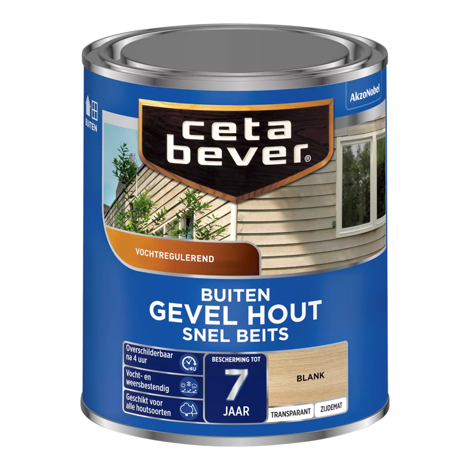 Cetabever Gevel Hout Snel Beits Transparant - Blank - 0,75L