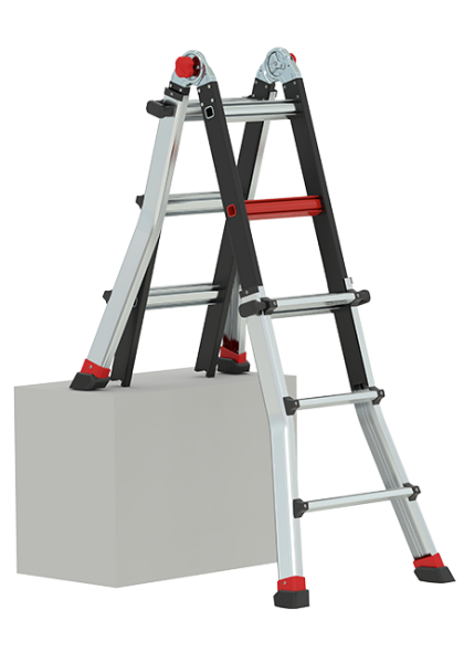 Altrex 503734 Varitrex Tele PRO+ Telescopische Vouwladder - Max. Werkhoogte 4,9m - 4x4 Sporten - Detailed view of the product