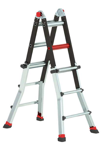 Altrex 503734 Varitrex Tele PRO+ Telescopische Vouwladder - Max. Werkhoogte 4,9m - 4x4 Sporten - Detailed view of the product