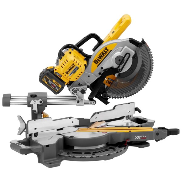 DeWALT DCS727T2-QW 54V Li-ion FlexVolt Accu Afkort- En Verstekzaagmachine Set (2x 6.0Ah) - 250mm - Detailed view of the product