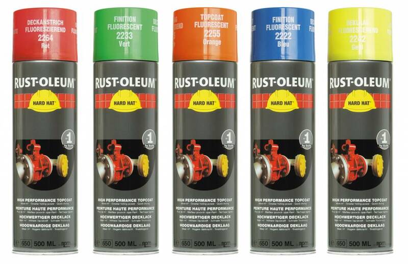 Rust-Oleum Hard Hat 2233 - Fluorescerend Groen - 0,5L - Detailed view of the product