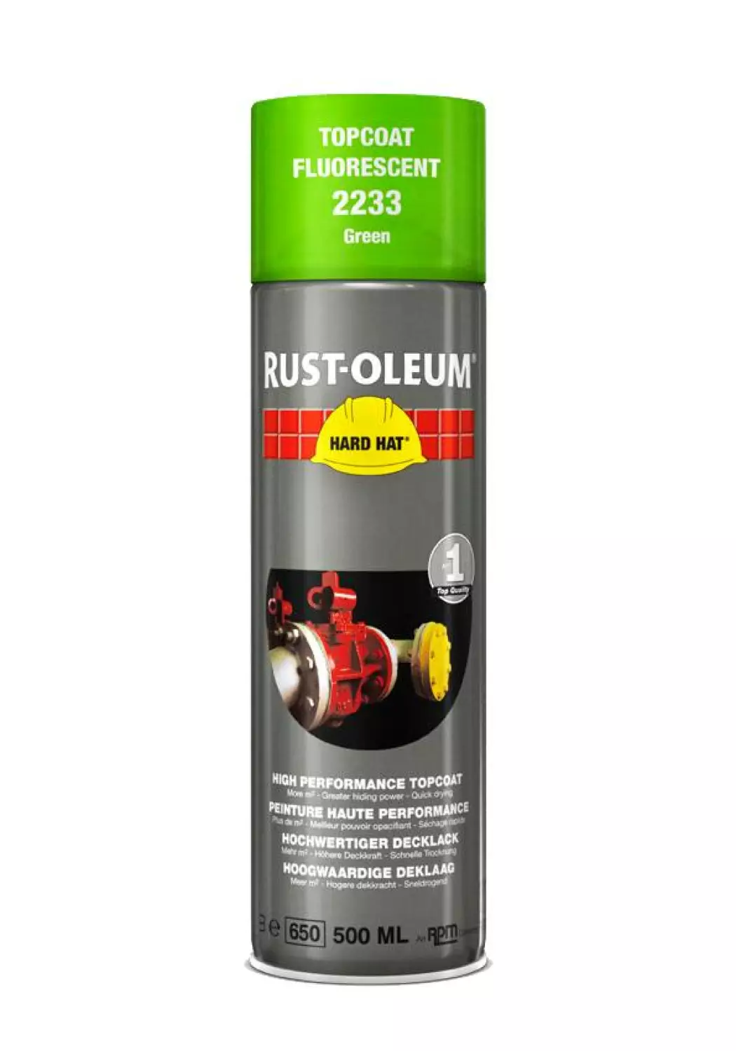 Rust-Oleum Hard Hat 2233 - Fluorescerend Groen - 0,5L