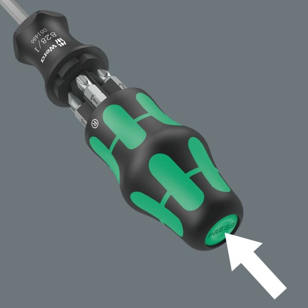 Wera 05051511001 Kraftform Kompakt 27 Set 2 Bitschroevendraaier - 6 In 1 Multi-bit - Detailed view of the product