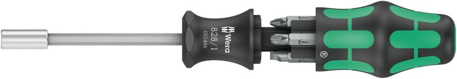 Wera 05051511001 Kraftform Kompakt 27 Set 2 Bitschroevendraaier - 6 In 1 Multi-bit