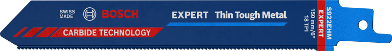 Bosch EXPERT S922EHM Thin Tough Metal Reciprozaagblad - 150mm - Metaal (10st) afbeelding