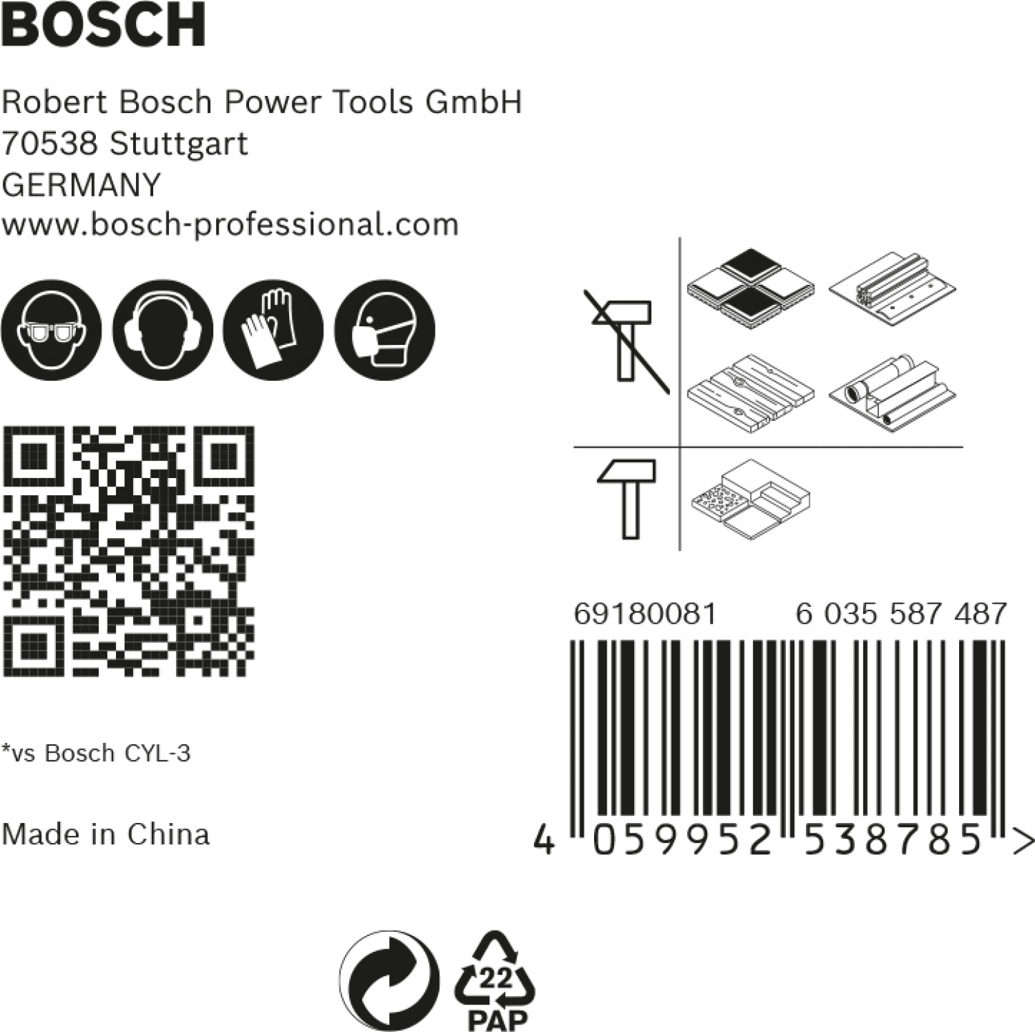 Bosch 2608900585 EXPERT 5-delige HEX-9 MultiConstruction Borenset 4/5/6/8 thumbnail 3