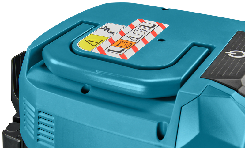 Makita VC004GLT21 XGT 40V Max Li-Ion Accu Stofzuiger Set (2x 5.0Ah Accu) - AWS - Detailed view of the product