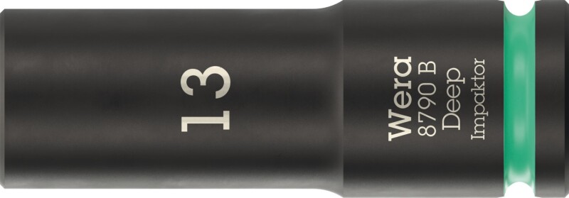 Wera 05005554001 8790 B Impaktor Deep Lange Krachtdop - 3/8"- Zeskant - 13 X 63 Mm