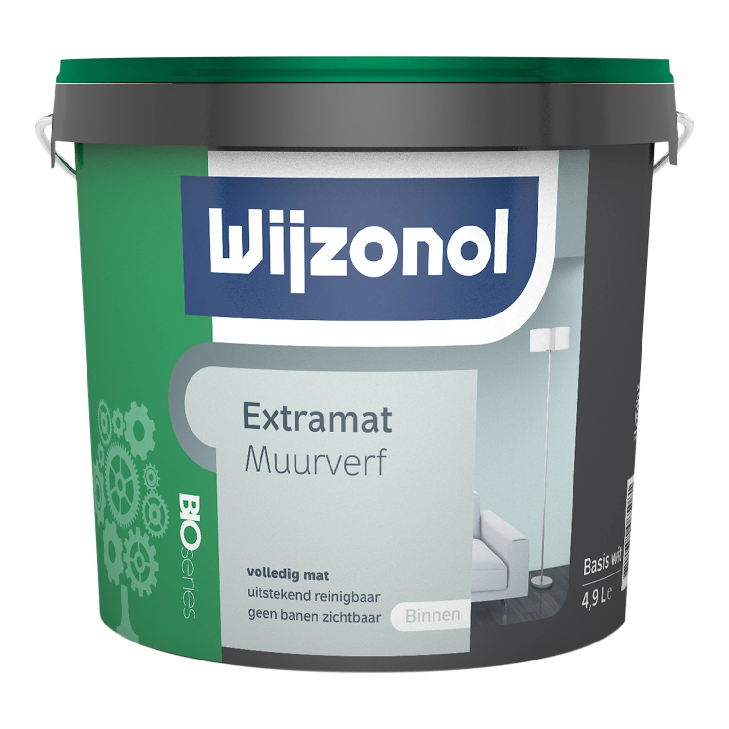 Wijzonol Extramat Muurverf BIO Series - Op Kleur Gemengd - 5L