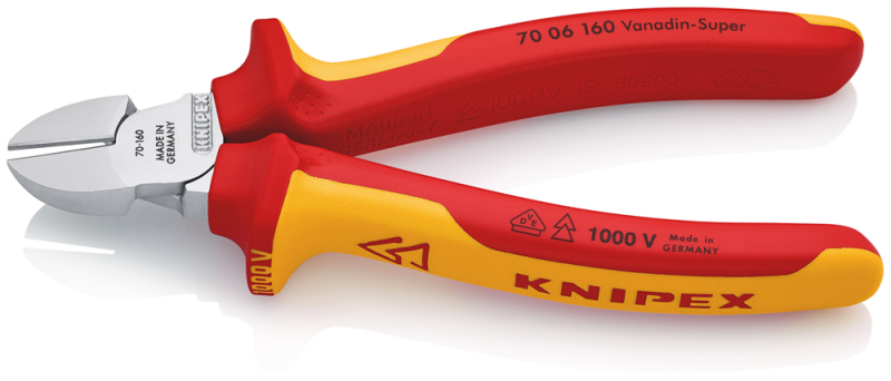 Knipex 7006160 Zijsnijtang - 160mm - Detailed view of the product