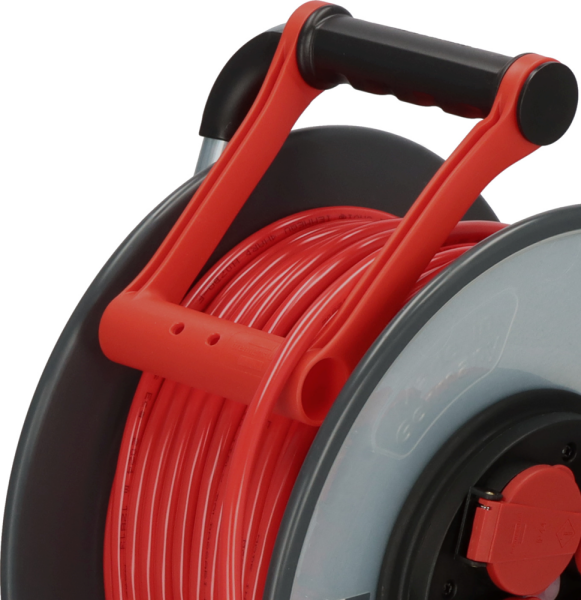 Brennenstuhl Professional SC 5110 SteelCore Kabelhaspel H07BQ-F 3G1,5 - IP44 - 50m - Rood - Detailed view of the product