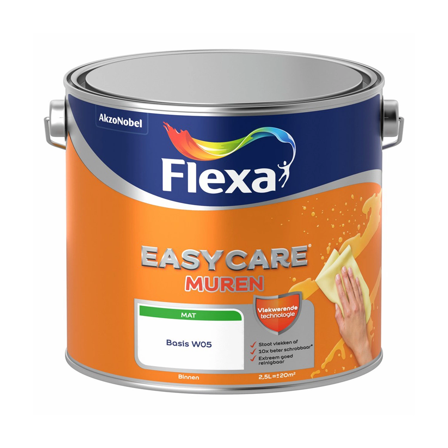 Flexa Easycare Muurverf Mat - Muren - 2,5L afbeelding