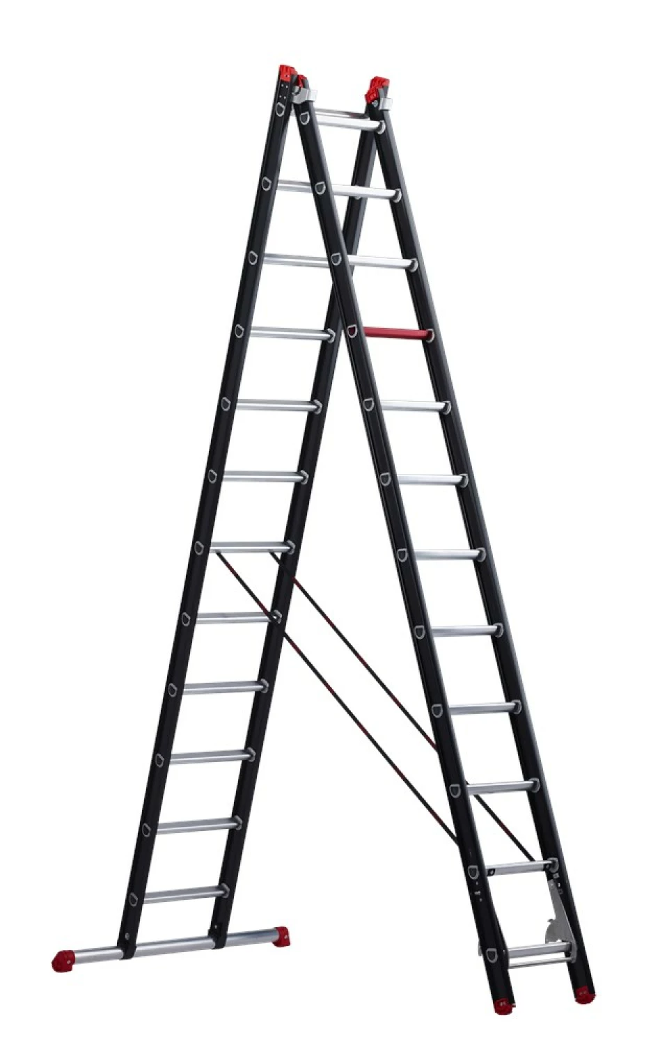 Altrex Mounter ZR 2060 Reformladder - Aluminium - 2 X 12 Sporten - 6,95m - Met Stabiliteitsbalk