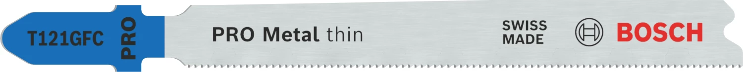Bosch PRO T121GFC Metal Thin Decoupeerzaagblad - 92mm - Metaal (5st)