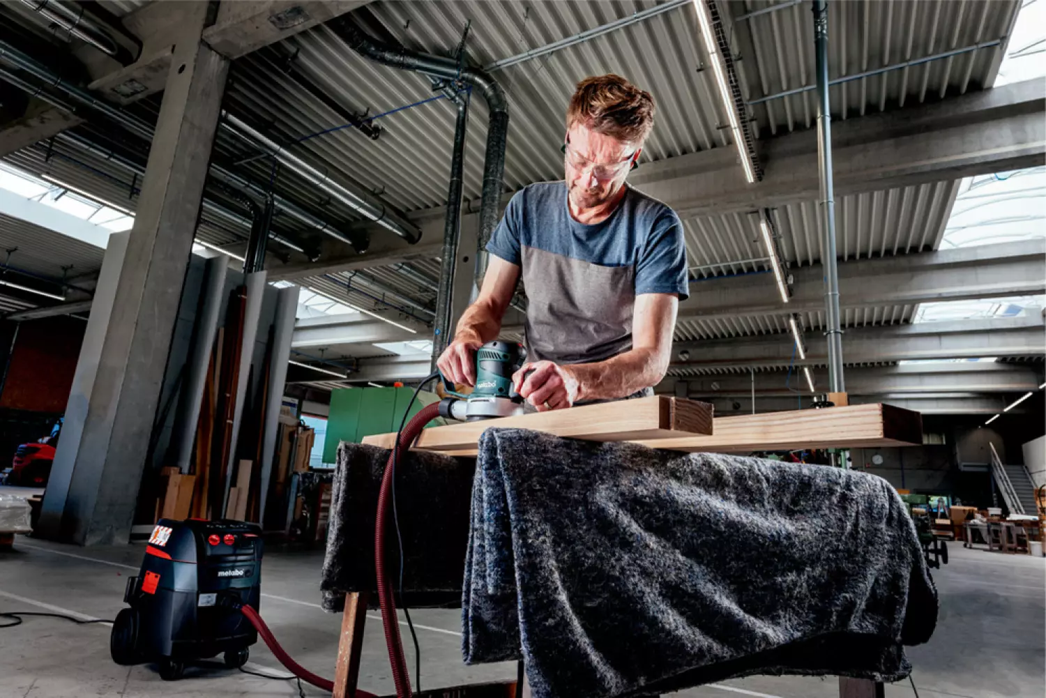 Metabo SXE 450 TurboTec Pro Pack Excentrische Schuurmachine In MetaBox - 350W - 150mm - Variabel thumbnail 3