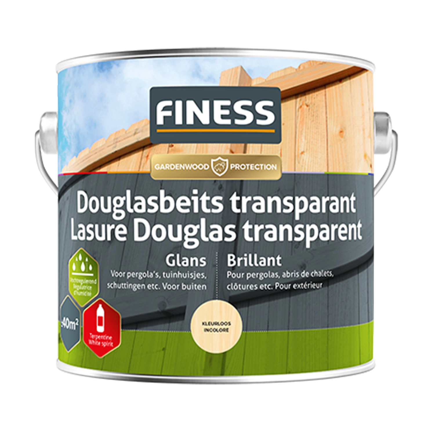 Finess Douglas Beits 2530 - Kleurloos - 2,5L afbeelding